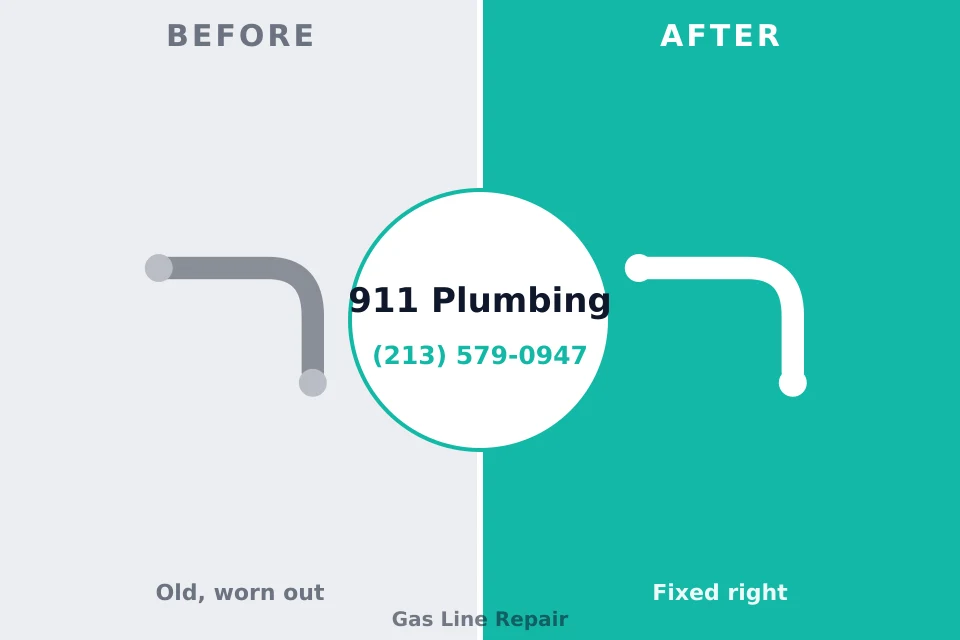 Before and after: plumbing repair West Bay Shore, NY